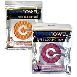 Super Cooling Towels Instant Cool (2 Pack) UV Blocking Sports Towels
